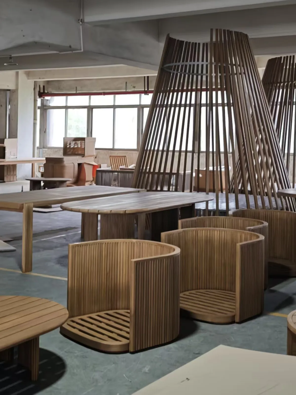 Finished furniture inspected before export packing in China